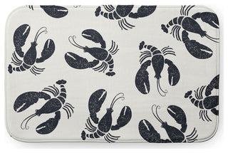 24" x 17" Lobster Fest Bathmat, Shark Blue