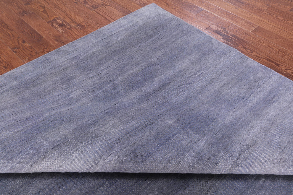 Savannah Grass Handmade Wool and Silk Rug 9' 2" X 12' 2" Q11445