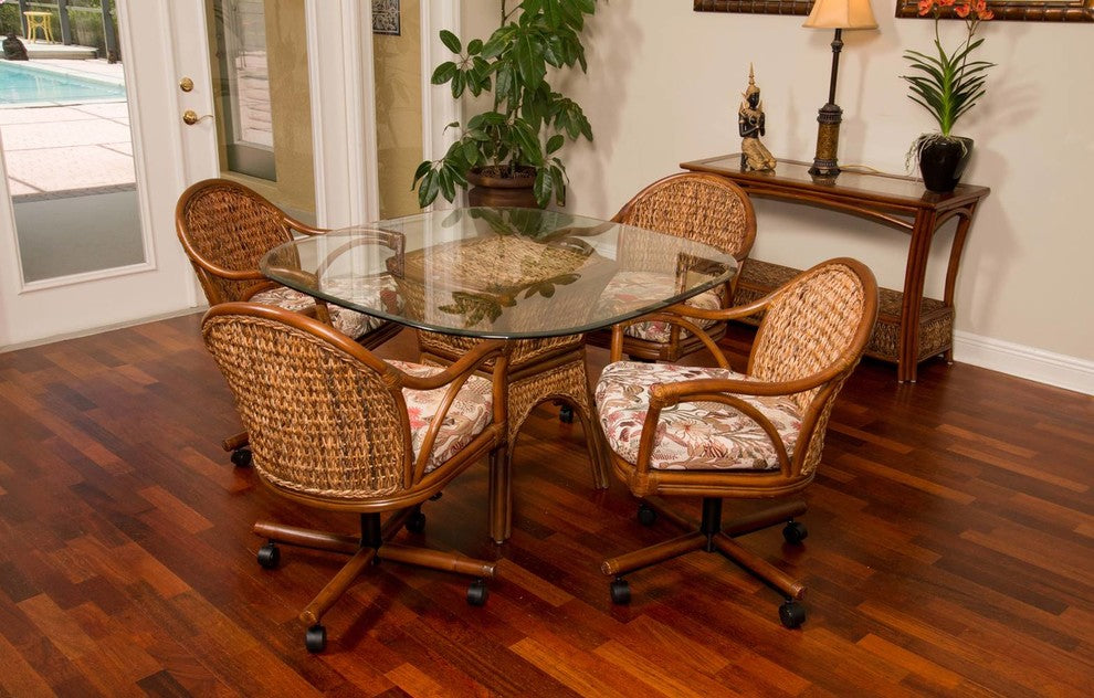Panama Tilt Swivel Caster Chair In Sienna With Cabo Ginger