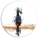 Toucan On The Branch, Animal Round Metal Wall Art, 23"