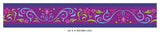 Frozen Inspired Wall Border Fabric Wall Decal, Set of 2, Purple