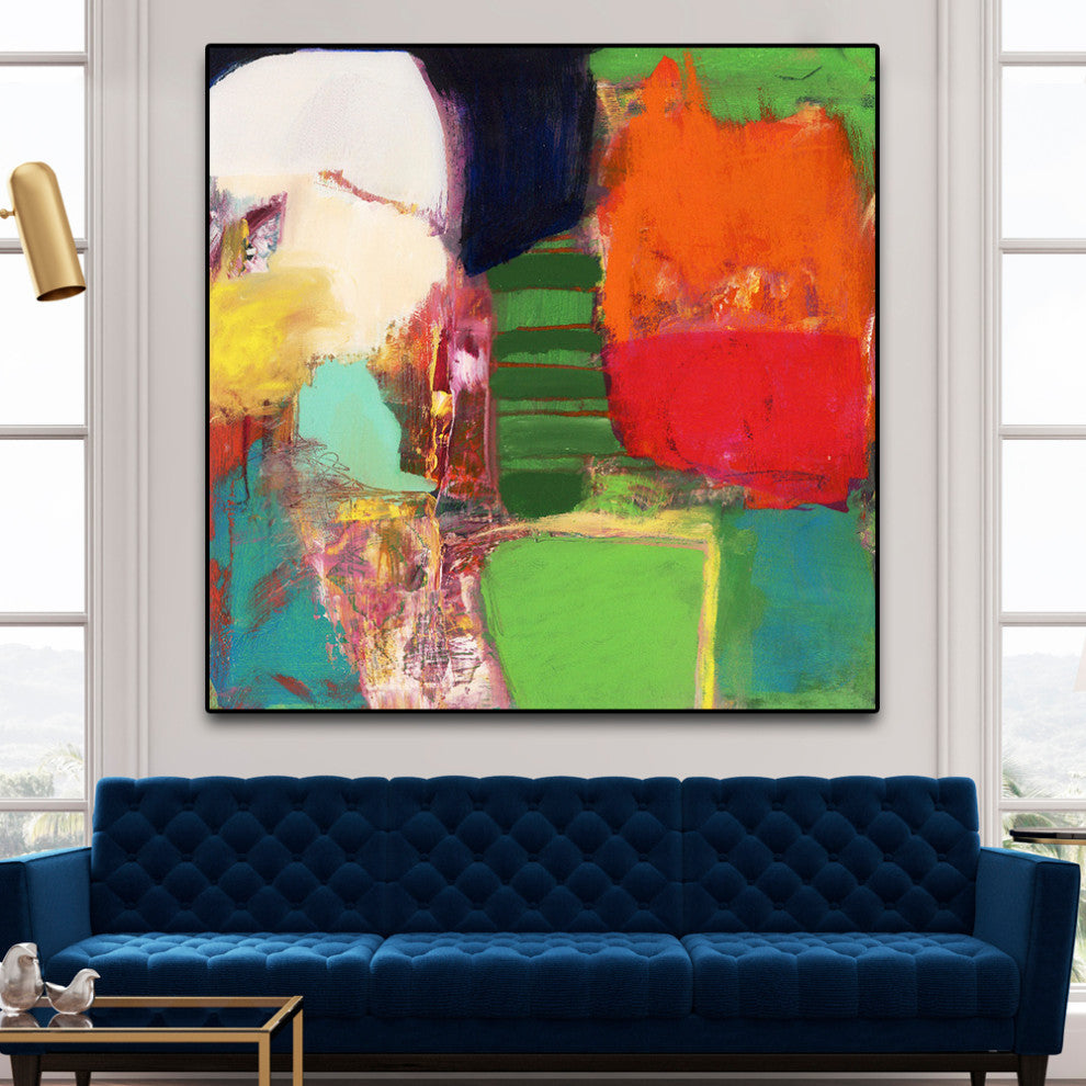 "Heart Chambers" Oversized Framed Canvas, 45" x 45"