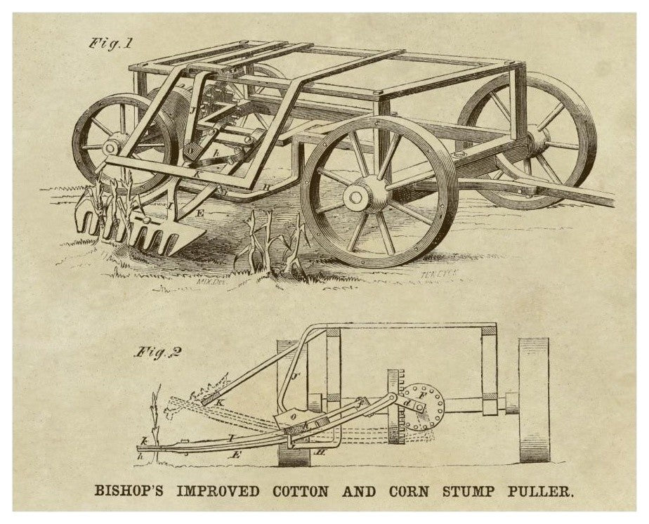 "Gibson's Improved Self-Acting Wagon Brake" Paper Print by Inventions, 38"x29"