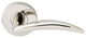 Air-Stream Lever Half Passage, Right Hand, Polished Stainless Steel, 2-3/4"
