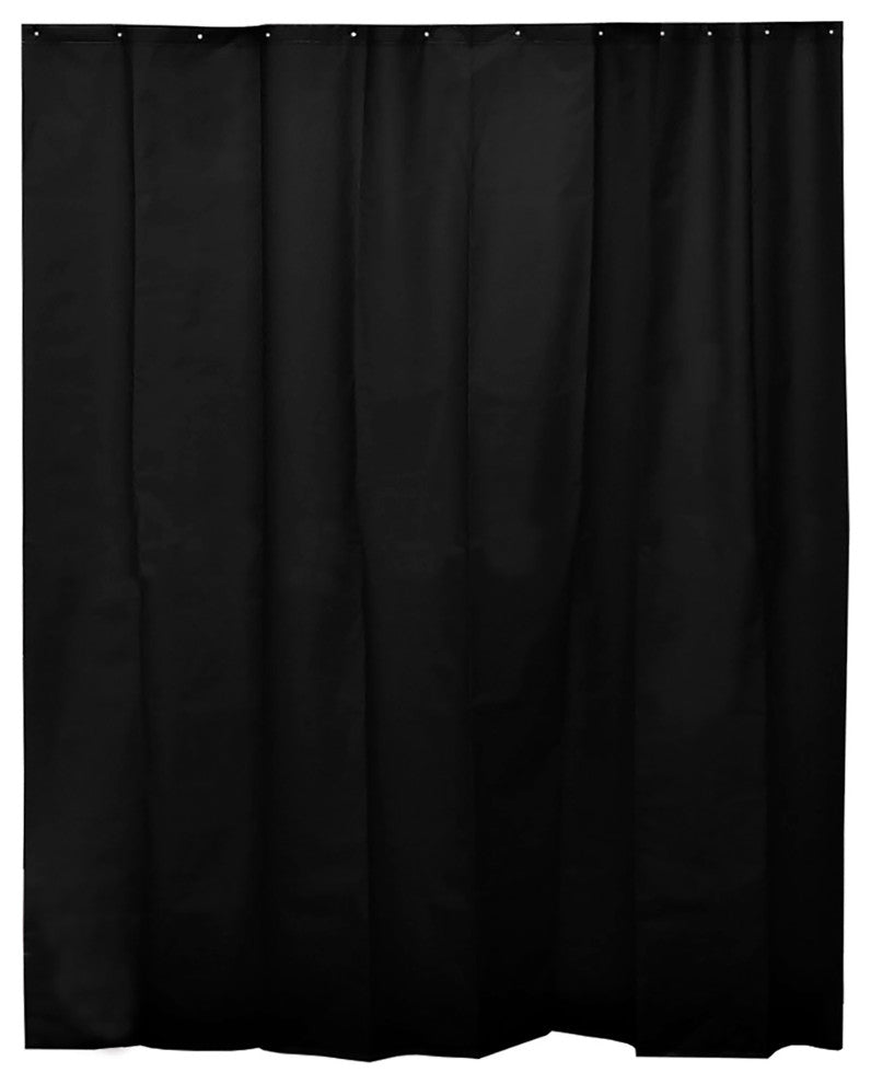 Extra Long Shower Curtain Liner Plastic 71W x 79H, Black