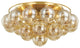 Mimi 6-Light Flush, Aged Brass