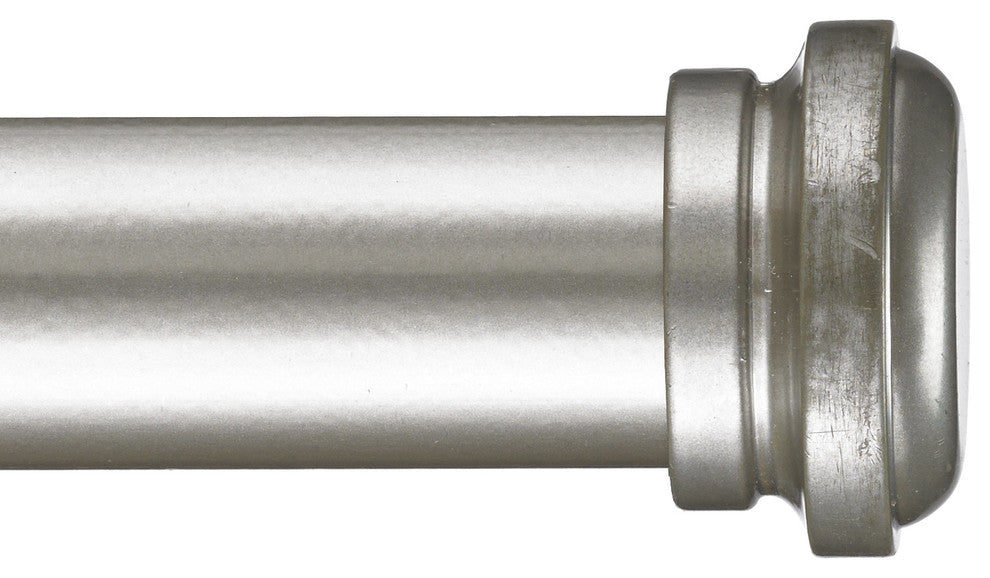 Deco Traverse 1 Rod With Empire Finial, Antique Silver, 60