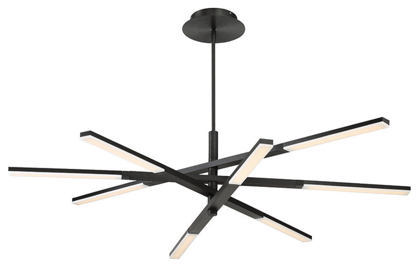 Modern Forms Stacked LED Chandelier, Black