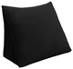 WOWMAX Reading Bed Rest Back Support Wedge Pillow, Black