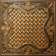 Antique Gold 3D Ceiling Panels, 2'x2', 40 Sq Ft, Pack of 10