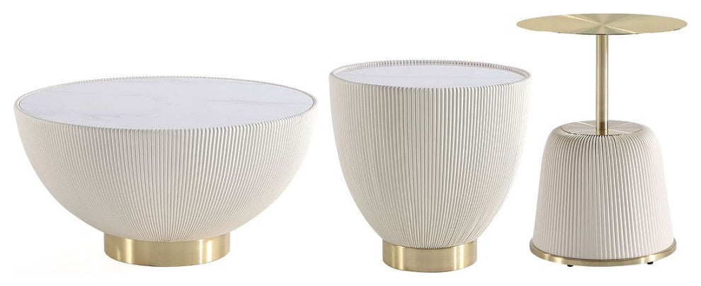 Modern Anderson Coffee Table, End Table & End Table Upholstered