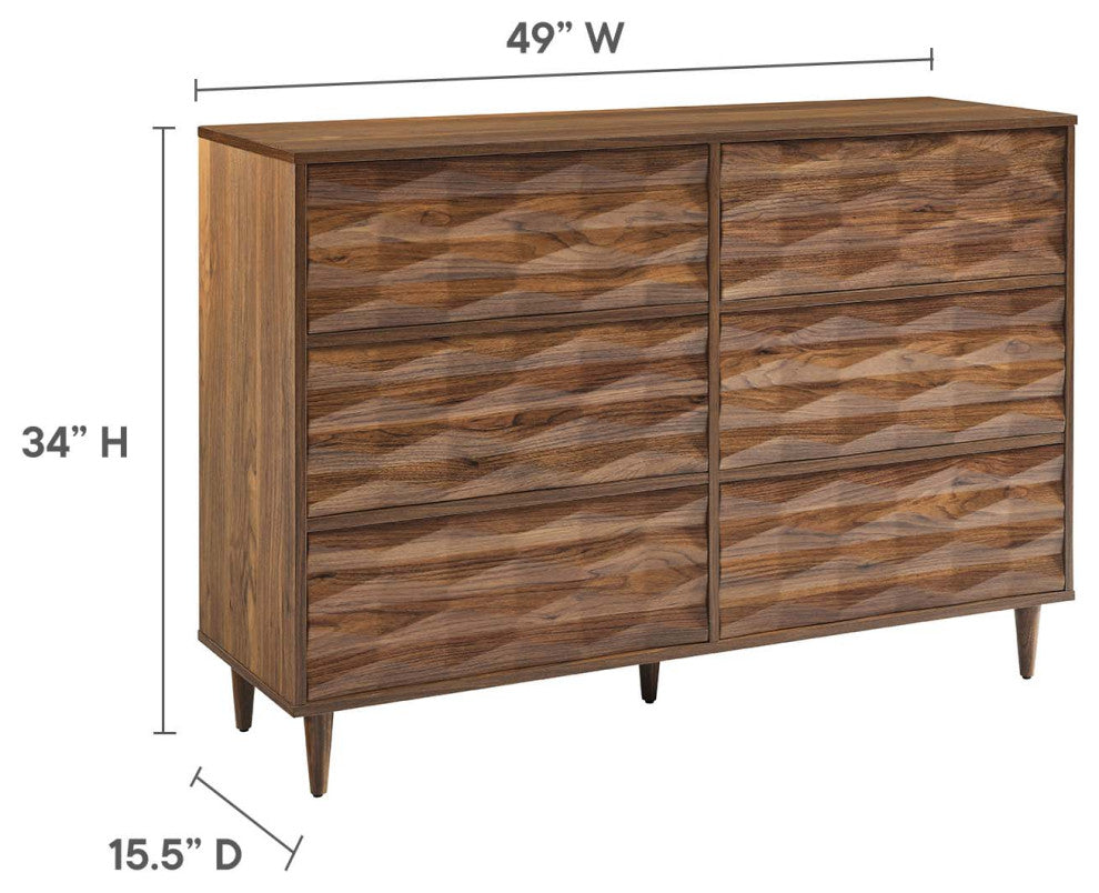 MODWAY Vespera 6-Drawer Dresser