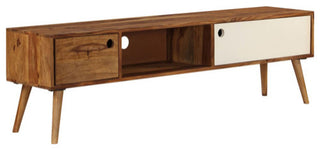 vidaXL TV Stand TV Unit Sideboard TV Console Media Cabinet Solid Sheesham Wood