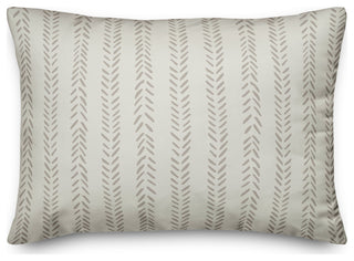 White Petal Lines 14x20 Indoor/Outdoor Pillow