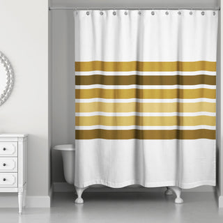 Gradient Stripes 1 71x74 Shower Curtain