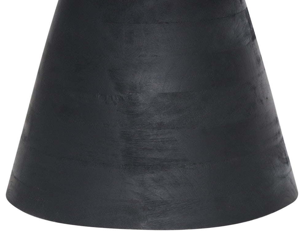 Sofa Side Table, Wood, Black, Living Lounge Cafe Room Hotel Lobby Hospitality