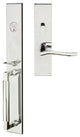 Waterfall Lever, Mortise Entry Handleset, Left Hand, Polished Stainless Steel