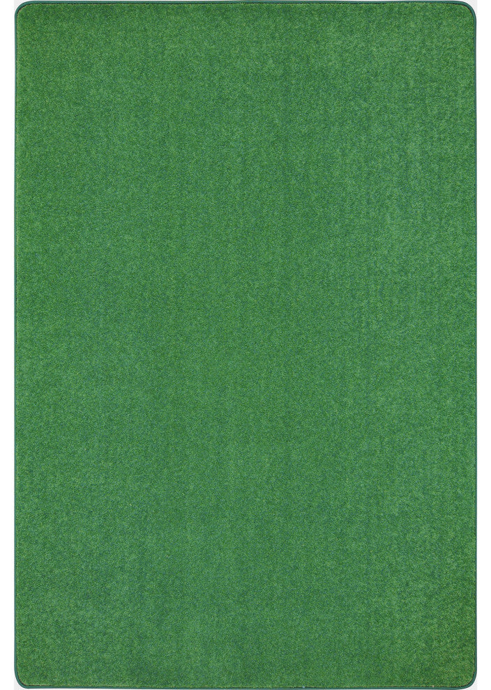 Kid Essentials Rug, Just Kidding, Grass Green, 4'x6'