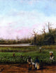William Aiken Walker Cottonfield With Bayou Wall Decal