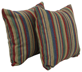 17" Jacquard Throw Pillows With Inserts, Set of 2, Vasan Crayol