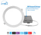 REL Series 8" Round White Canless LED Downlight, 5000K