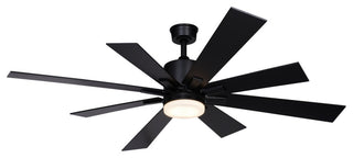 Crawford 60" Ceiling Fan in Black