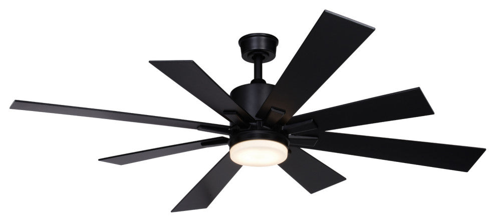 Crawford 60" Ceiling Fan in Black