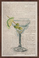 "Dry Martini" Framed Painting Print, 16"x24"