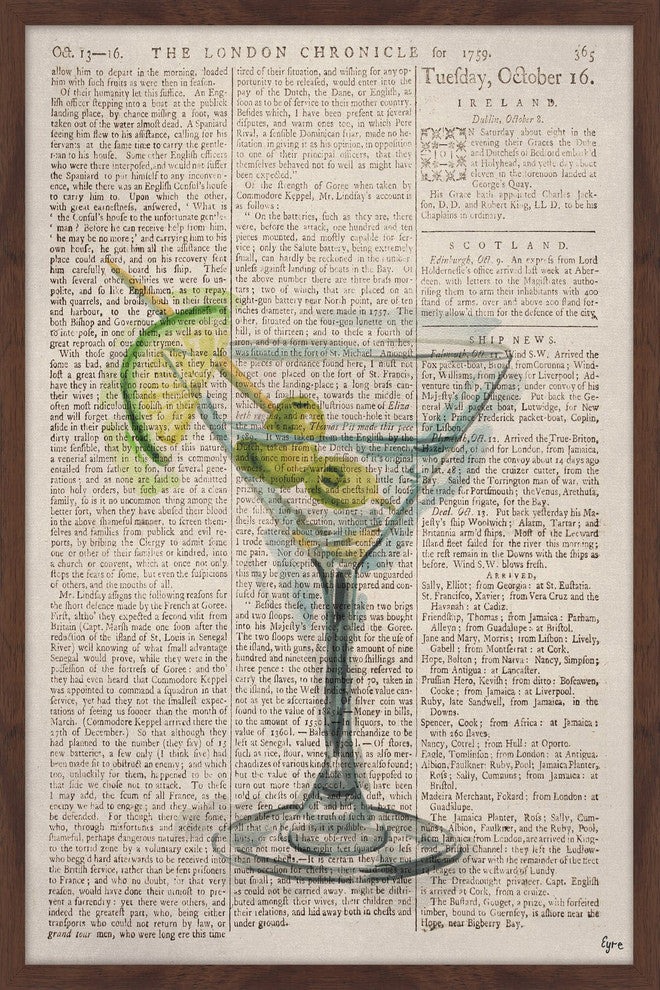 "Dry Martini" Framed Painting Print, 16"x24"
