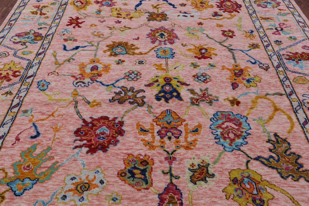 Turkish Oushak Hand Knotted Rug 8' 4" X 9' 10" - Q16057