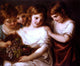 Angelica Kauffmann Four Children With A Basket Of Fruit Gallery Wrapped Canvas