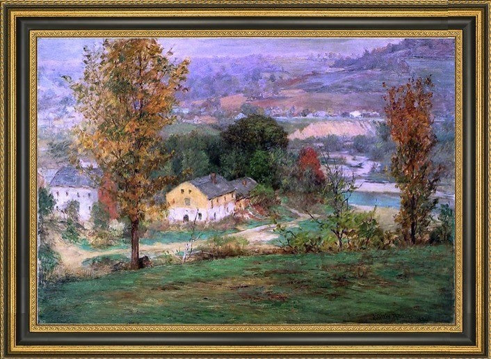 John Ottis Adams in the Whitewater Valley Framed Premium Canvas Print, 18"x27"