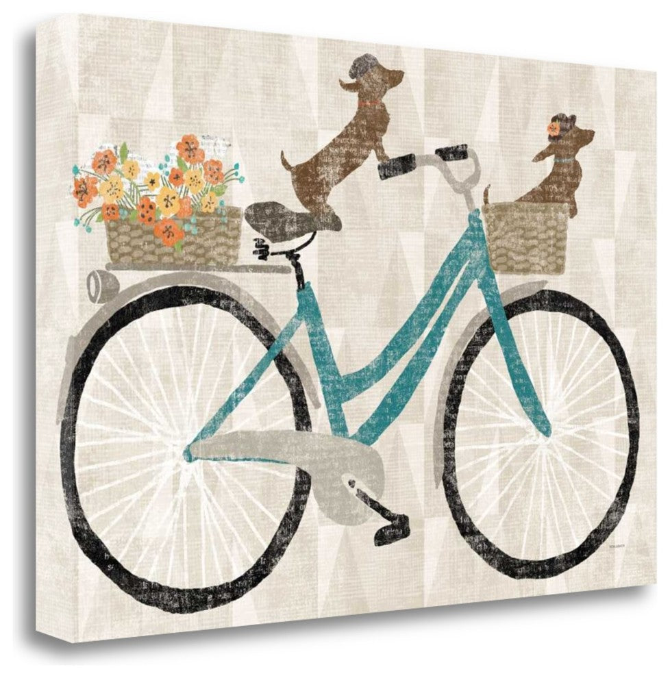 "Doxie Ride V.I" By Sue Schlabach, Giclee Print on Gallery Wrap Canvas