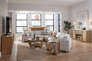 Round End Table With Shelf