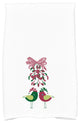 Love Birds, Animal Print Hand Towel, White, 18 x 30"