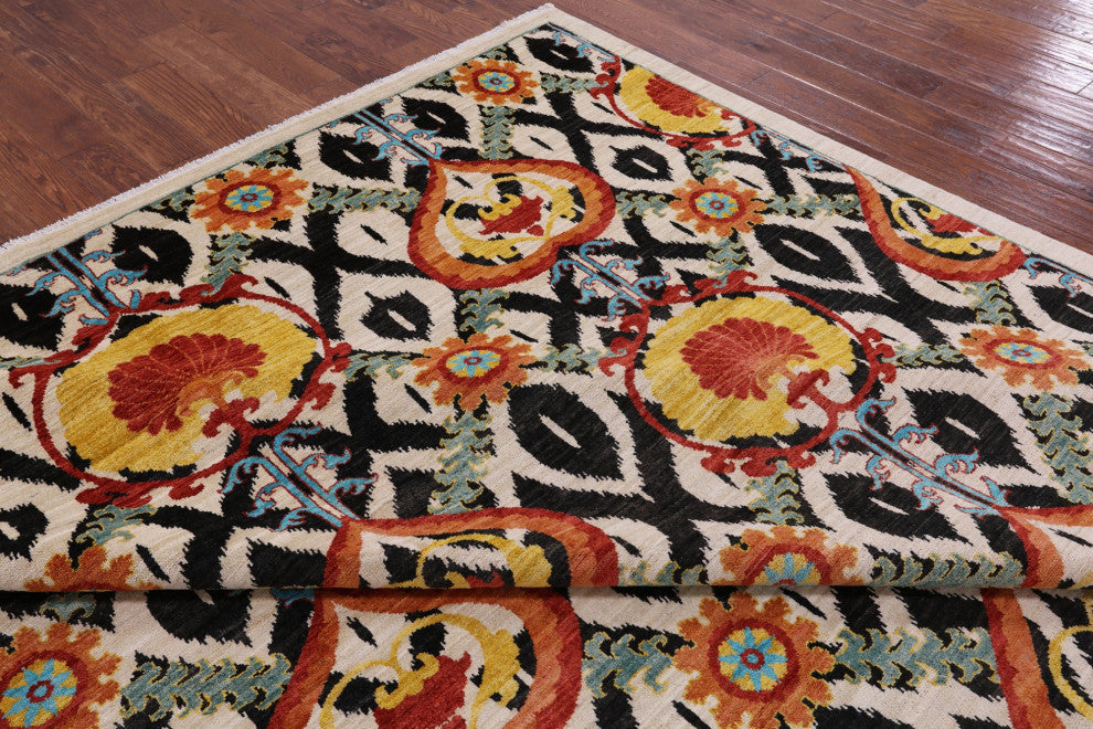 William Morris Hand Knotted Rug 9' 3" X 11' 10" Q6770