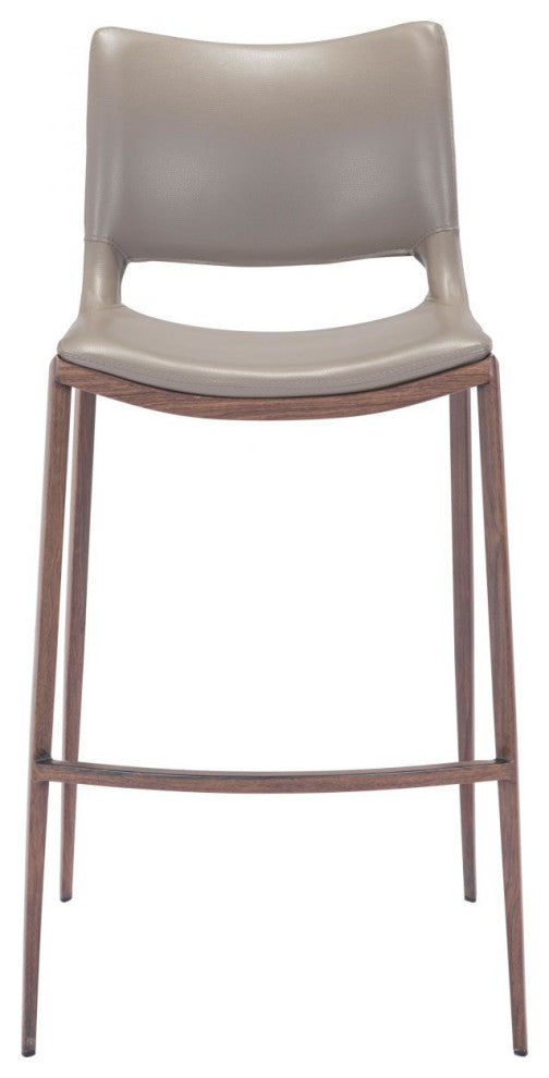 Ace Bar Chair, Set of 2 Brown/Walnut