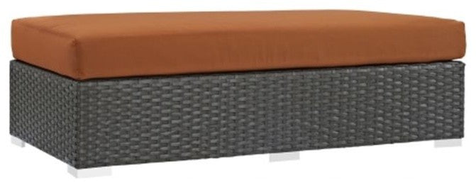 Canvas Tuscan Sojourn Outdoor Patio Fabric Sunbrella Rectangle Ottoman