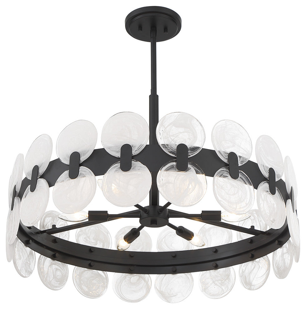Boca 6-Light Chandelier, Matte Black