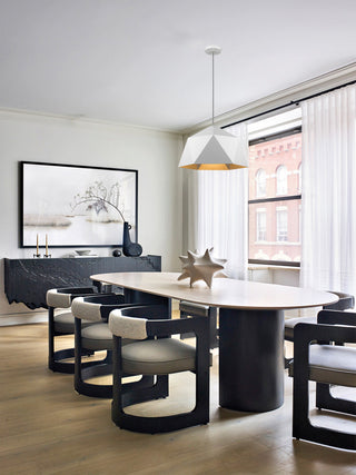 Black Shade, Inner Gold Interior Single Pendant Light, White/Silver