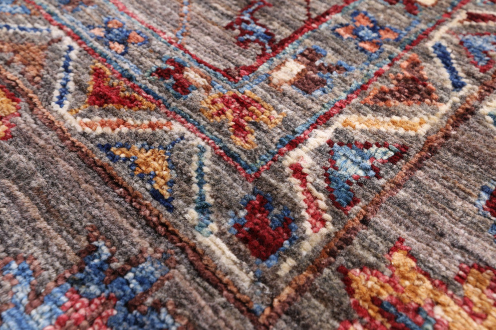 6' 9" X 9' 8" Persian Tabriz Hand Knotted Rug Q9645