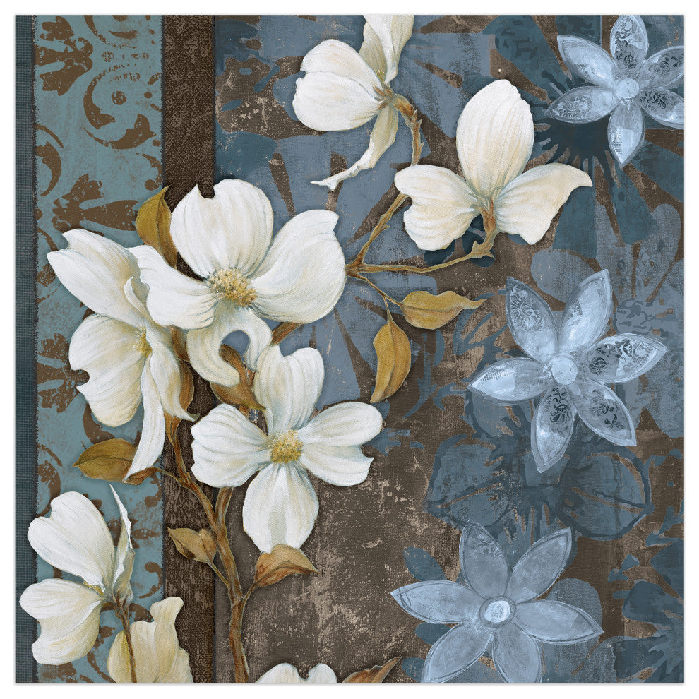 Peaceful Flowers 16x16 Canvas Wall Art