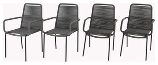 Set of 4 Palaio Chair, Grey