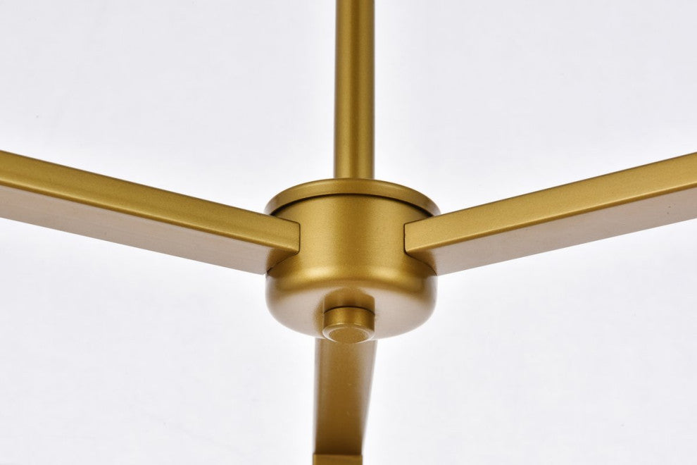 Vincent 3-Light Pendant, Brass