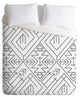 Vy La Cross Diamond Black Duvet Cover Set, King