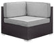 Modway Gather 6-Piece outdoor Patio Sectional Set, Espresso Gray