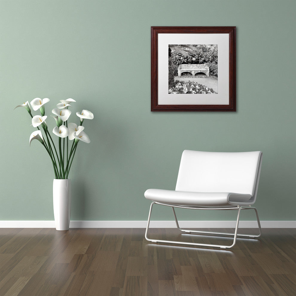 Alan Blaustein ''Campagnia I'' Art, Wood Frame, White Mat, 16x16