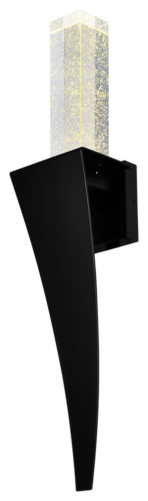 Catania Integrated LED Black Wall Light