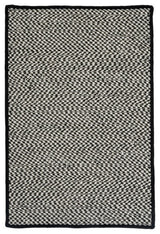 Outdoor Houndstooth Tweed OT49 Black Indoor/Outdoor Area, Rectangular 2'x12'