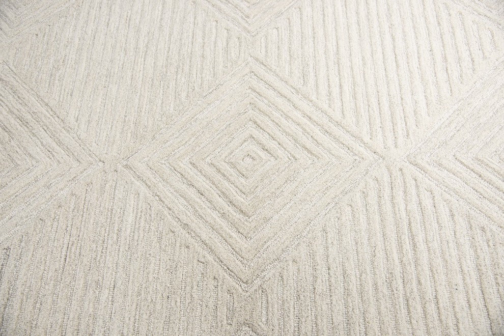 Rizzy Home Idyllic ID917A Natural Solid Area Rug, Rectangular 10'x13'
